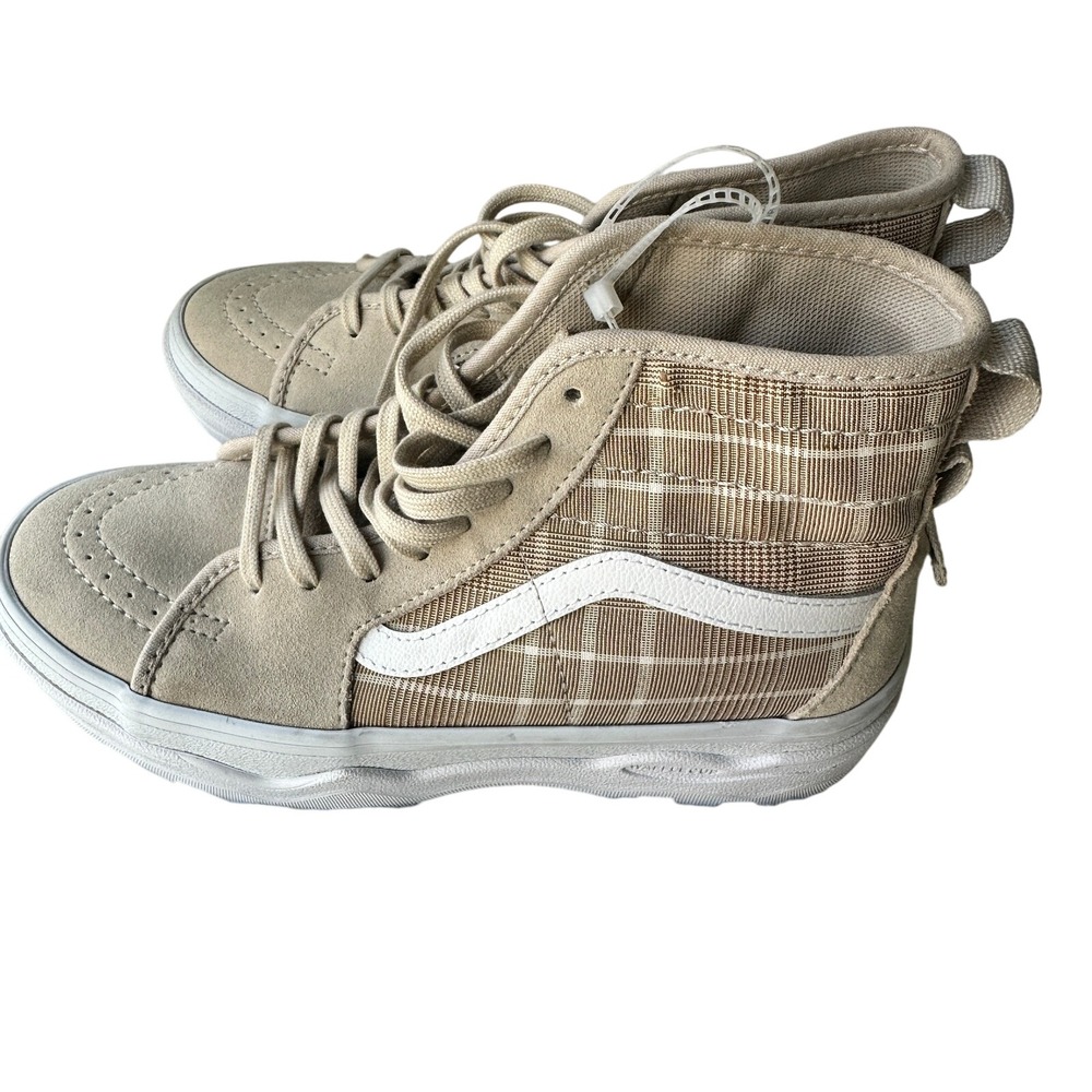 Vans Sk8-Hi High Top Plaid Suede Sneaker Casual Shoes Women's  7 Mens 5.5 NWT‎